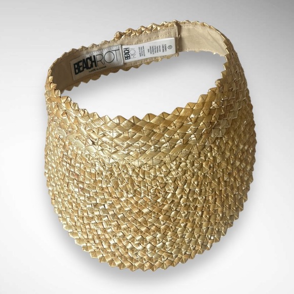 BEACH RIOT Women's Woven Straw Adjustable Visor‎ Brand New - Picture 2 of 8